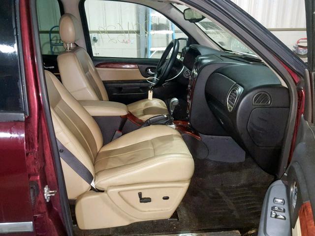 1GKDT13S562267406 - 2006 GMC ENVOY RED photo 5