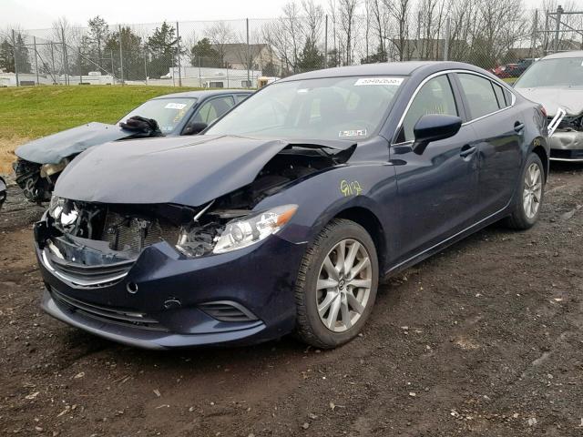 JM1GJ1U66F1169085 - 2015 MAZDA 6 SPORT BLUE photo 2