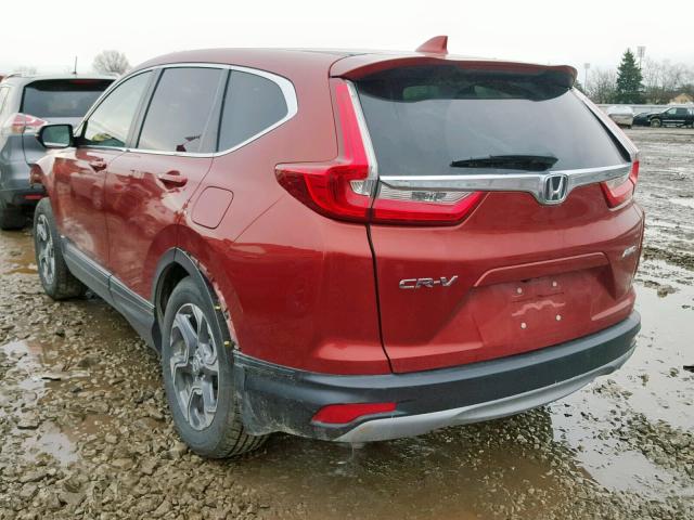 2HKRW2H83JH634323 - 2018 HONDA CR-V EXL ORANGE photo 3