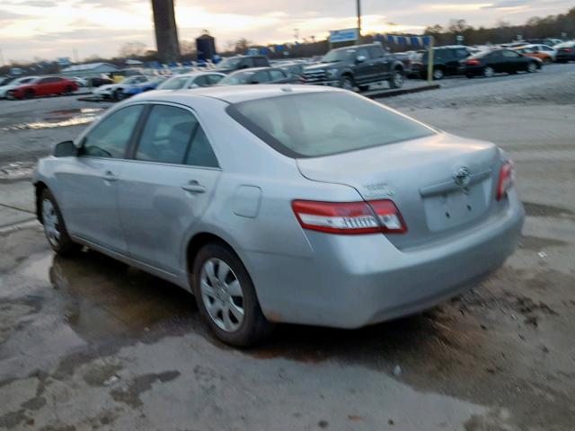 4T1BF3EK6BU762484 - 2011 TOYOTA CAMRY BASE GRAY photo 3