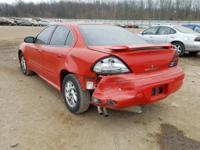 1G2NF52E94M547202 - 2004 PONTIAC GRAND AM S RED photo 3