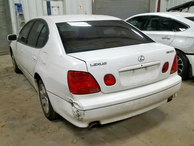 JT8BD69S310136577 - 2001 LEXUS GS 300 WHITE photo 3