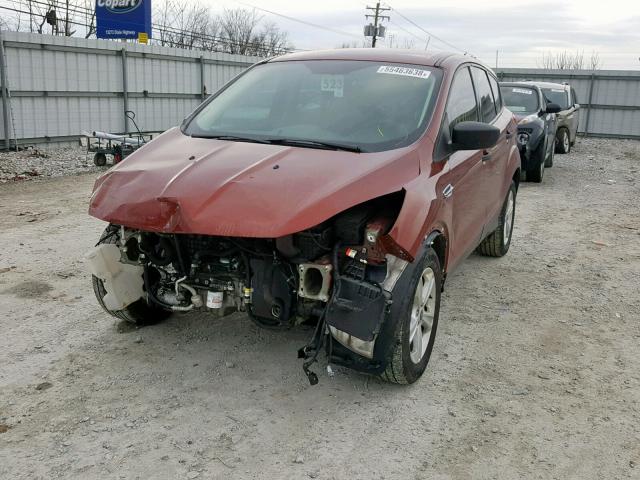 1FMCU0F74GUB13244 - 2016 FORD ESCAPE S RED photo 2