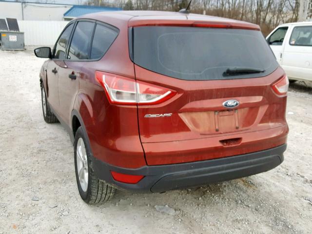 1FMCU0F74GUB13244 - 2016 FORD ESCAPE S RED photo 3