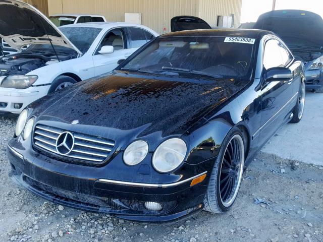 WDBPJ75JX1A015220 - 2001 MERCEDES-BENZ CL 500 BLACK photo 2