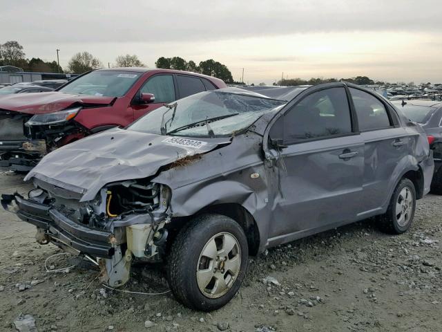 KL1TD56617B130157 - 2007 CHEVROLET AVEO BASE ნაცრისფერი ფოტო 2