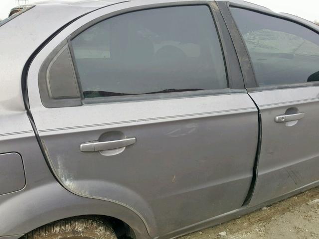 KL1TD56617B130157 - 2007 CHEVROLET AVEO BASE ნაცრისფერი ფოტო 6