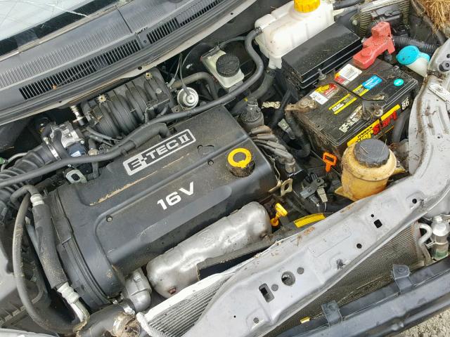 KL1TD56617B130157 - 2007 CHEVROLET AVEO BASE ნაცრისფერი ფოტო 7