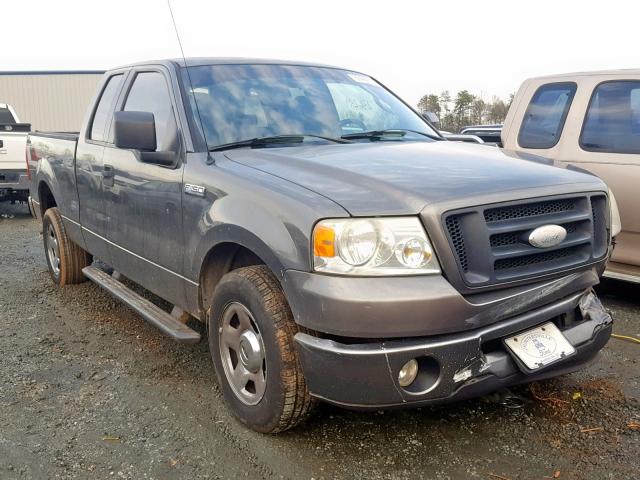 1FTRX12W66NA32022 - 2006 FORD F150 GRAY photo 1