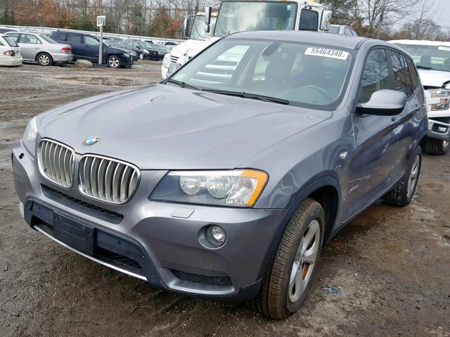 5UXWX5C51BL709644 - 2011 BMW X3 XDRIVE2 GRAY photo 2