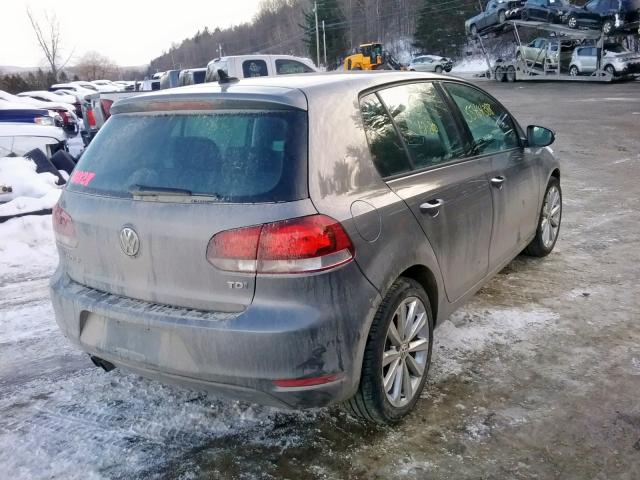 WVWNM7AJ1CW242985 - 2012 VOLKSWAGEN GOLF 灰色 照片 4
