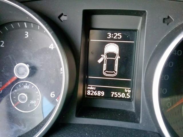 WVWNM7AJ1CW242985 - 2012 VOLKSWAGEN GOLF 灰色 照片 8