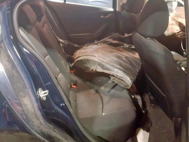 JM1BM1L76E1134766 - 2014 MAZDA 3 TOURING BLUE photo 6