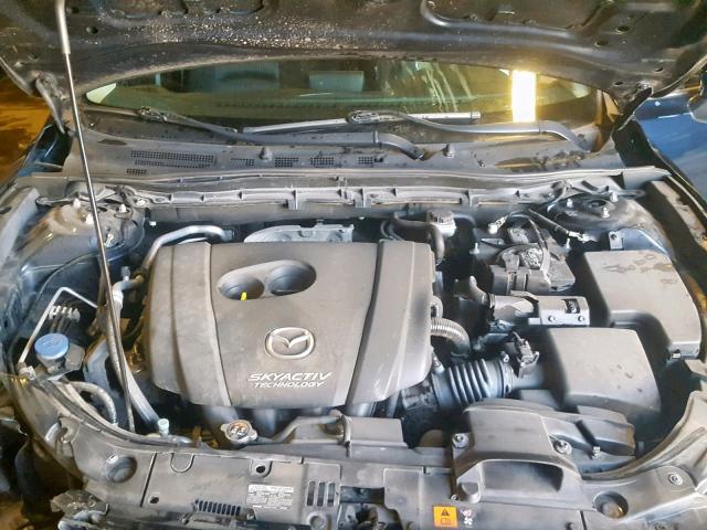 JM1BM1L76E1134766 - 2014 MAZDA 3 TOURING BLUE photo 7