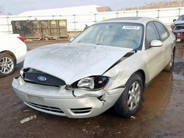 1FAFP56U06A112111 - 2006 FORD TAURUS SEL BEIGE photo 2