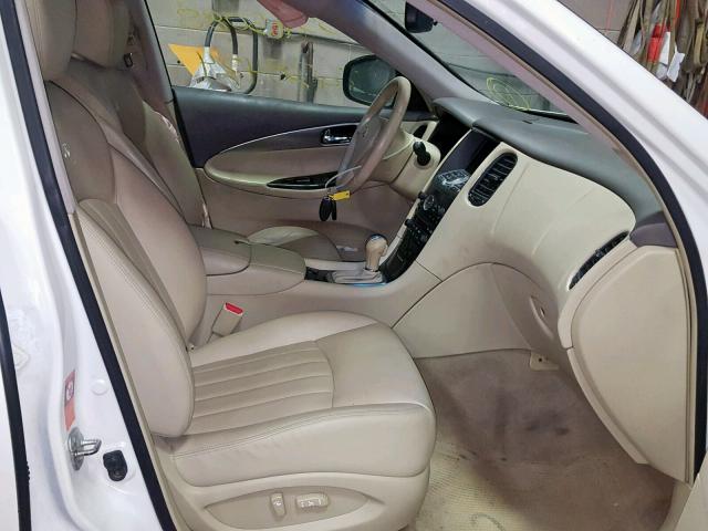 JNKAJ09F18M360616 - 2008 INFINITI EX35 BASE WHITE photo 5