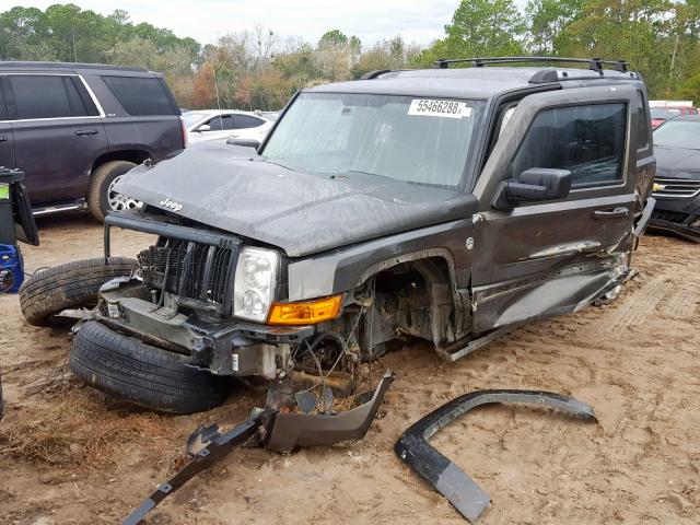 1J8HG58N56C339218 - 2006 JEEP COMMANDER GRAY photo 2