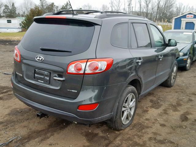 5XYZKDAG5CG117625 - 2012 HYUNDAI SANTA FE L GREEN photo 4