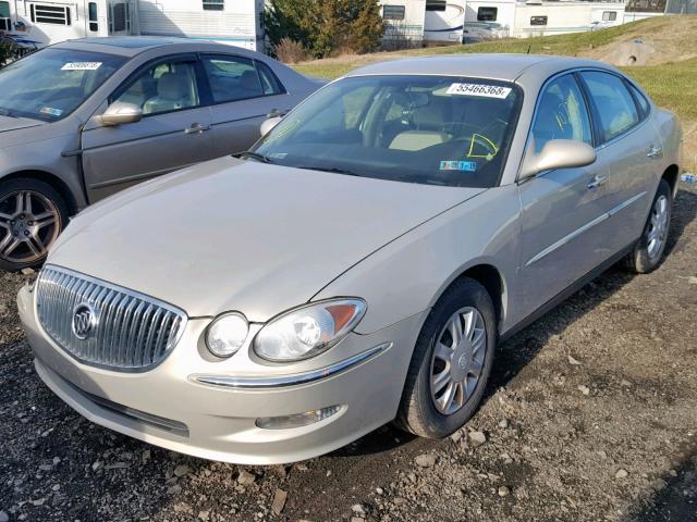 2G4WC582681179564 - 2008 BUICK LACROSSE C BEIGE photo 2