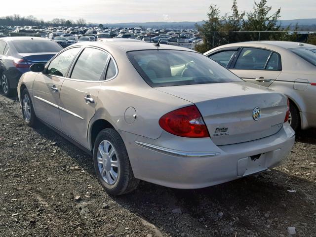 2G4WC582681179564 - 2008 BUICK LACROSSE C BEIGE photo 3