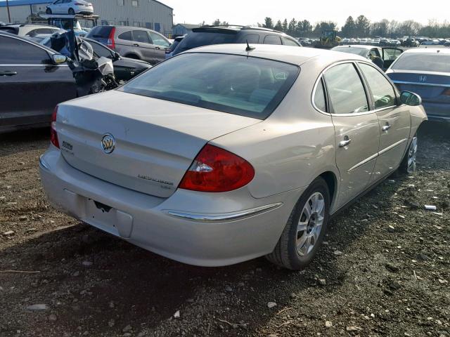 2G4WC582681179564 - 2008 BUICK LACROSSE C BEIGE photo 4