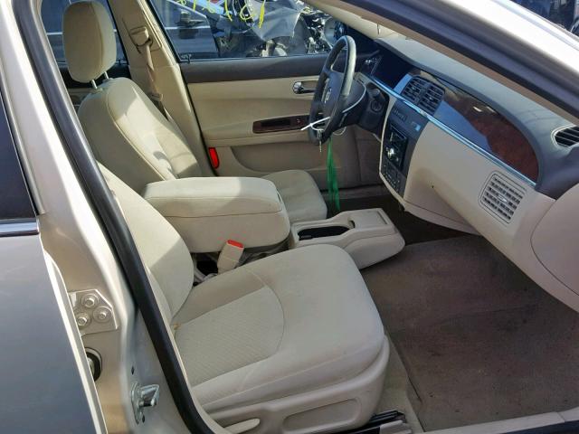 2G4WC582681179564 - 2008 BUICK LACROSSE C BEIGE photo 5