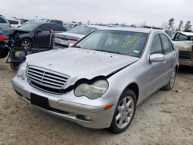 WDBRF61J53F324299 - 2003 MERCEDES-BENZ C 240 SILVER photo 2