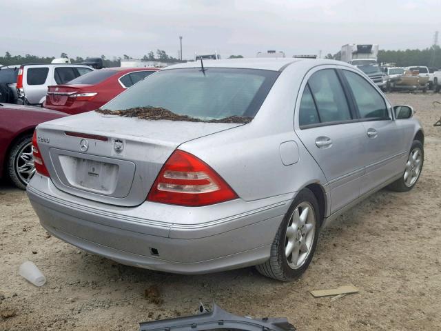 WDBRF61J53F324299 - 2003 MERCEDES-BENZ C 240 SILVER photo 4