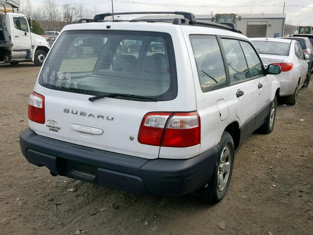 JF1SF63542H729937 - 2002 SUBARU FORESTER L WHITE photo 4