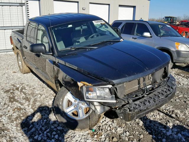 1D7HW38P09S780433 - 2009 DODGE DAKOTA SXT BLACK photo 1