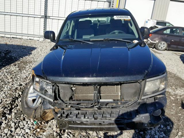 1D7HW38P09S780433 - 2009 DODGE DAKOTA SXT BLACK photo 9