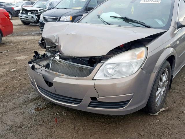 1G8ZS57N98F243552 - 2008 SATURN AURA XE TAN photo 10