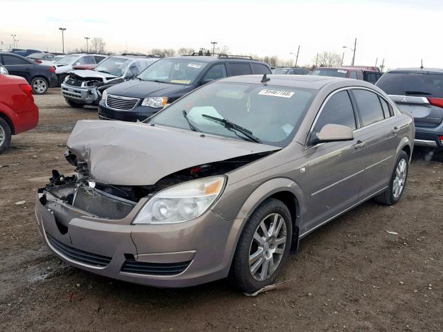 1G8ZS57N98F243552 - 2008 SATURN AURA XE TAN photo 2