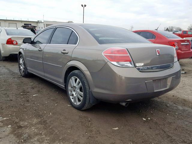 1G8ZS57N98F243552 - 2008 SATURN AURA XE TAN photo 3