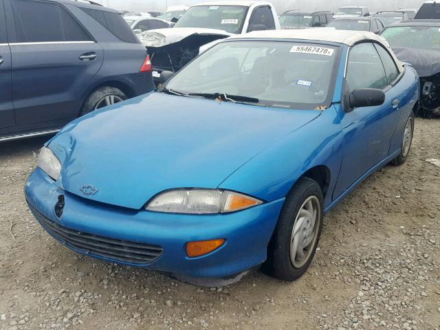 4G1JF32T9VB107871 - 1997 CHEVROLET CAVALIER L TEAL photo 2