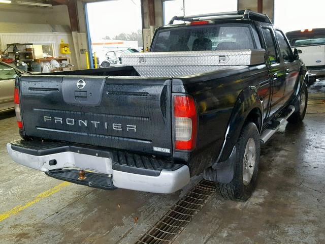 1N6ED29X12C383922 - 2002 NISSAN FRONTIER C BLACK photo 4