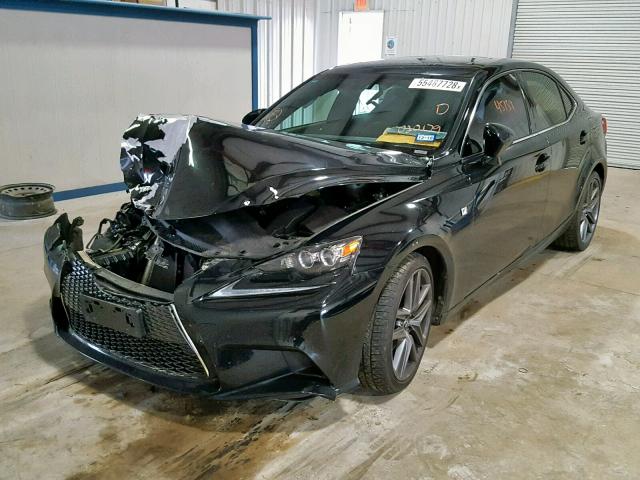 JTHBF1D27E5020179 - 2014 LEXUS IS 250 BLACK photo 2