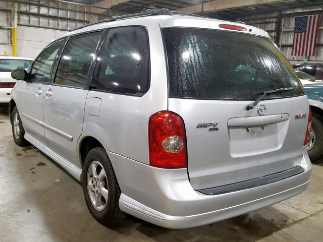 JM3LW28A820326305 - 2002 MAZDA MPV WAGON SILVER photo 3