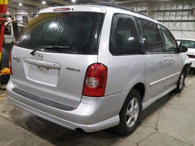 JM3LW28A820326305 - 2002 MAZDA MPV WAGON SILVER photo 4