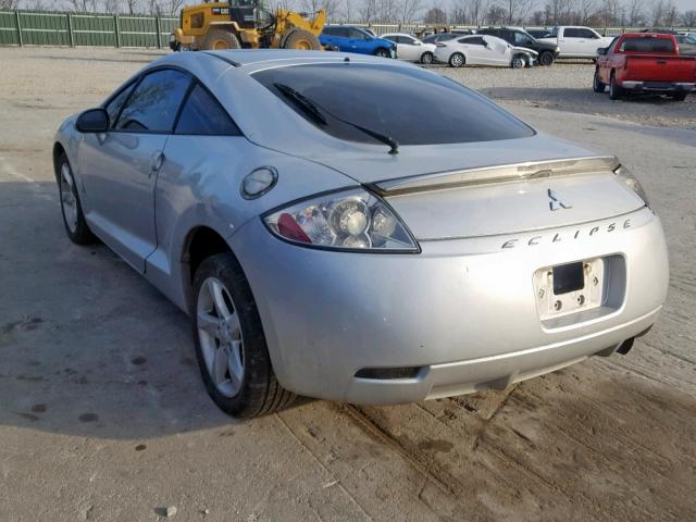 4A3AK24F17E017795 - 2007 MITSUBISHI ECLIPSE GS SILVER photo 3