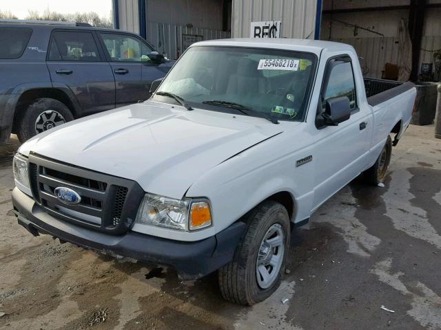 1FTYR10D87PA94387 - 2007 FORD RANGER WHITE photo 2