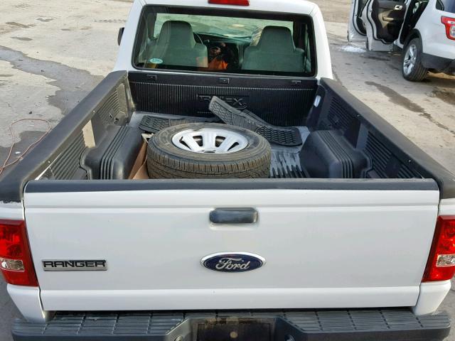 1FTYR10D87PA94387 - 2007 FORD RANGER WHITE photo 6