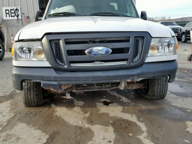 1FTYR10D87PA94387 - 2007 FORD RANGER WHITE photo 9