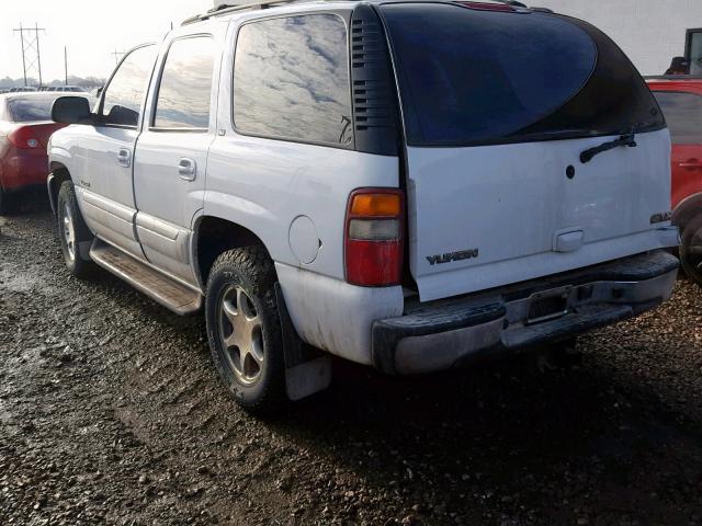 1GKEK13Z33R226506 - 2003 GMC YUKON WHITE photo 3