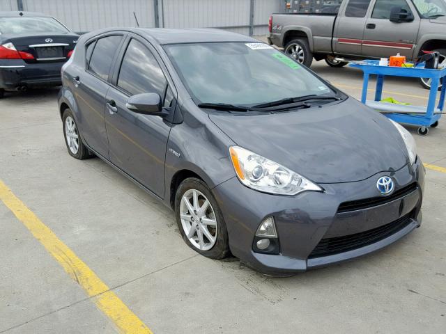 JTDKDTB32C1525971 - 2012 TOYOTA PRIUS C GRAY photo 1