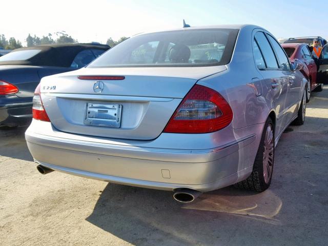 WDBUF56X47B049684 - 2007 MERCEDES-BENZ E 350 SILVER photo 4