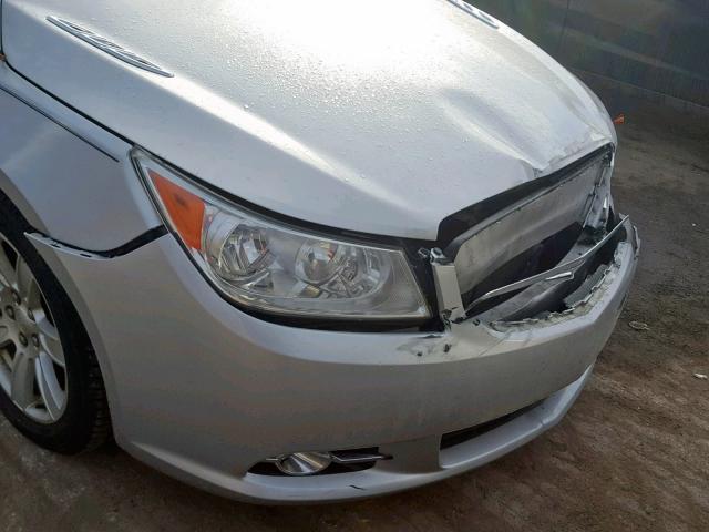 1G4GC5EG9AF197107 - 2010 BUICK LACROSSE C SILVER photo 9