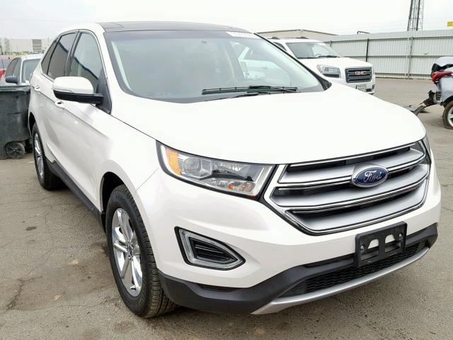 2FMPK3J81JBB79854 - 2018 FORD EDGE SEL WHITE photo 1