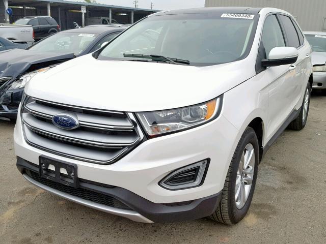 2FMPK3J81JBB79854 - 2018 FORD EDGE SEL WHITE photo 2