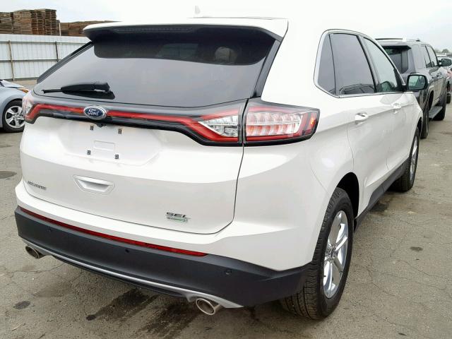 2FMPK3J81JBB79854 - 2018 FORD EDGE SEL WHITE photo 4